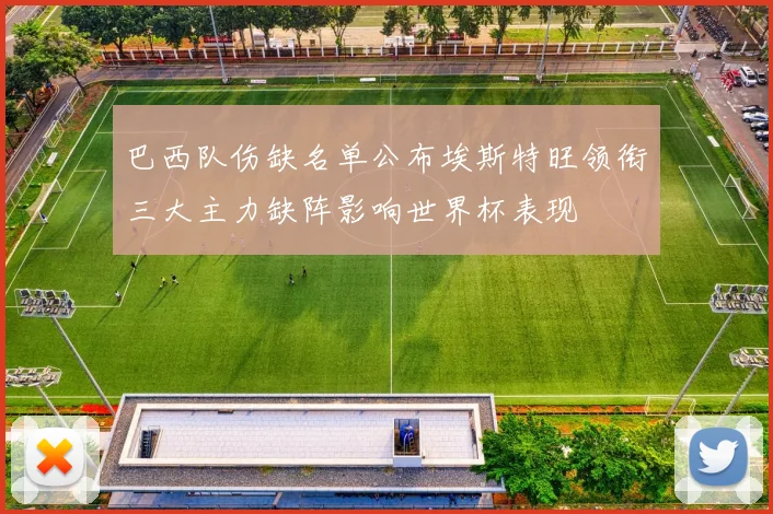 巴西队伤缺名单公布埃斯特旺领衔三大主力缺阵影响世界杯表现